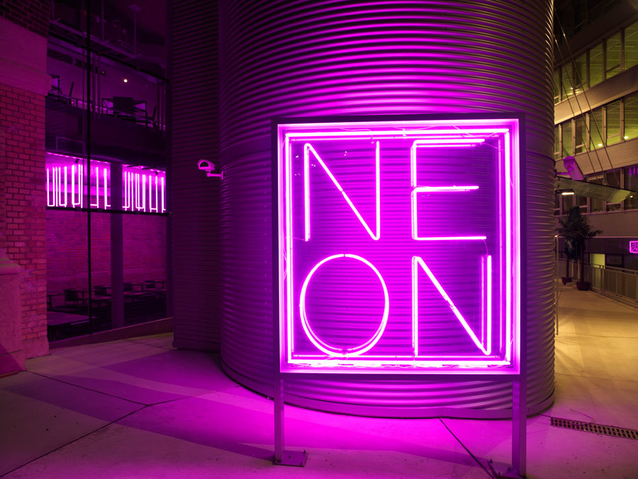 Neon-flex-Building Facade